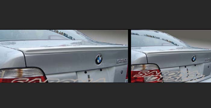 Custom BMW 5 Series Trunk Wing  Sedan (1997 - 2003) - $289.00 (Manufacturer Sarona, Part #BM-026-TW)